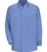 CS10 Red Kap - Long Sleeve Striped Industrial Work Petrol Bl/Navy front view