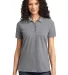 LKP155 Port & Company® Ladies 50/50 Pique Polo Athl Heather front view