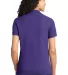 LKP155 Port & Company® Ladies 50/50 Pique Polo Purple back view