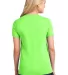 LPC54 Port & Company® Ladies 5.4-oz 100% Cotton T Neon Green back view