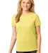 LPC54 Port & Company® Ladies 5.4-oz 100% Cotton T Yellow front view