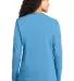 LPC54LS Port & Company® Ladies Long Sleeve 5.4-oz Aquatic Blue back view