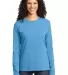 LPC54LS Port & Company® Ladies Long Sleeve 5.4-oz Aquatic Blue front view