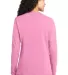 LPC54LS Port & Company® Ladies Long Sleeve 5.4-oz Candy Pink back view