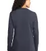 LPC54LS Port & Company® Ladies Long Sleeve 5.4-oz Heather Navy back view