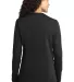 LPC54LS Port & Company® Ladies Long Sleeve 5.4-oz Jet Black back view