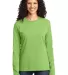LPC54LS Port & Company® Ladies Long Sleeve 5.4-oz Lime front view