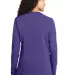 LPC54LS Port & Company® Ladies Long Sleeve 5.4-oz Purple back view