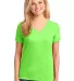 LPC54V Port & Company® Ladies 5.4-oz 100% Cotton  Neon Green front view