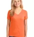 LPC54V Port & Company® Ladies 5.4-oz 100% Cotton  Neon Orange front view