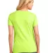 LPC54V Port & Company® Ladies 5.4-oz 100% Cotton  Neon Yellow back view