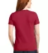 LPC55 Port & Company® Ladies 50/50 Cotton/Poly T- Red back view