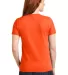 LPC55 Port & Company® Ladies 50/50 Cotton/Poly T- Safety Orange back view
