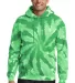 PC146 Port & Company® Essential Tie-Dye Pullover  Kelly front view