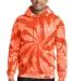 PC146 Port & Company® Essential Tie-Dye Pullover  Orange front view