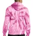 PC146 Port & Company® Essential Tie-Dye Pullover  Pink back view