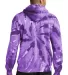 PC146 Port & Company® Essential Tie-Dye Pullover  Purple back view