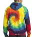 PC146 Port & Company® Essential Tie-Dye Pullover  Rainbow back view