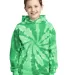 PC146Y Port & Company® Youth Essential Tie-Dye Pu in Kelly front view
