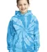 PC146Y Port & Company® Youth Essential Tie-Dye Pu in Turquoise front view