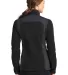 EB233 Eddie Bauer® Ladies Full-Zip Sherpa Fleece  Black/Grey Stl back view