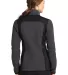 EB233 Eddie Bauer® Ladies Full-Zip Sherpa Fleece  Grey Stl/Black back view