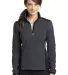 EB233 Eddie Bauer® Ladies Full-Zip Sherpa Fleece  Grey Stl/Black front view