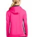 LST235 Sport-Tek® Ladies Sport-Wick® Fleece Colo Neon Pink/Blk back view