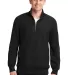 ST283 Sport-Tek® Super Heavyweight 1/4-Zip Pullov Black front view