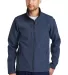 EB532 Eddie Bauer® Shaded Crosshatch Soft Shell J Blue front view