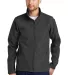 EB532 Eddie Bauer® Shaded Crosshatch Soft Shell J Grey front view