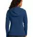 EB206 Eddie Bauer® Ladies Hooded Full-Zip Fleece  Deep Sea Blue back view