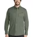 EB606 Eddie Bauer® - Long Sleeve Fishing Shirt Seagrass Green front view
