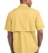 EB608 Eddie Bauer® - Short Sleeve Fishing Shirt Goldenrod Yllw back view