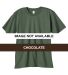 490B Anvil Organic Youth Short Sleeve Fashion Fit  CHOCOLATE front view