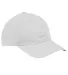 Big Accessories BX880 6-Panel Unstructured Hat WHITE front view