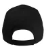 Big Accessories BX880 6-Panel Unstructured Hat BLACK back view