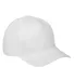 BX034 Big Accessories 5-Panel Brushed Twill Cap WHITE front view