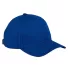 BX034 Big Accessories 5-Panel Brushed Twill Cap ROYAL front view