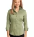 RH69 Red House® Ladies 3/4-Sleeve Nailhead Non-Ir Celery front view