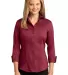 RH69 Red House® Ladies 3/4-Sleeve Nailhead Non-Ir Deep Red front view