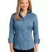 RH69 Red House® Ladies 3/4-Sleeve Nailhead Non-Ir Teal Blue front view