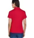 DG200W Devon & Jones Ladies' Pima-Tech Jet Pique P RED back view
