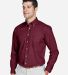 D620 Devon & Jones Men's Crown Collection Solid Br in Burgundy
