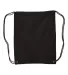 8875 Liberty Bags - Cotton Canvas Drawstring Backp BLACK front view