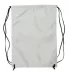 8888 Liberty Bags - Denier Nylon Zippered Drawstri WHITE back view