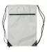 8888 Liberty Bags - Denier Nylon Zippered Drawstri WHITE front view