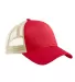 EC7070 econscious Eco Trucker Organic/Recycled RED/ OYSTER front view