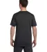 EC1080 econscious 4.25 oz. Blended Eco T-Shirt in Charcoal/ black back view