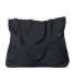 EC8001 econscious Organic Cotton Large Twill Tote BLACK front view
